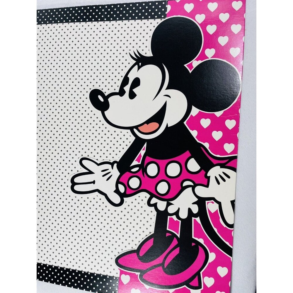 Disney Minnie Mouse Stuff Kids 3 Ring Folders For Binder Die-cut Unpunched - Picture 6 of 9